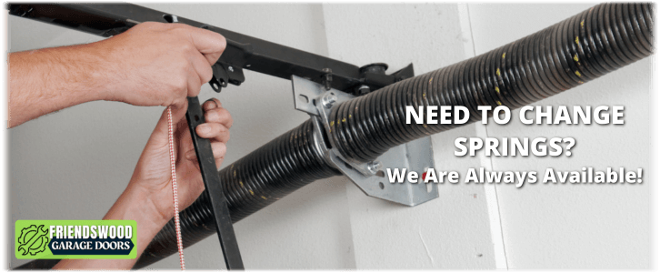 Broken Garage Door Spring Friendswood